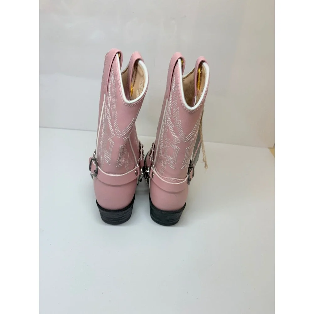 Durango Kids Girls Toddler 10 Pink Rhinestone Western Cowboy Boots New